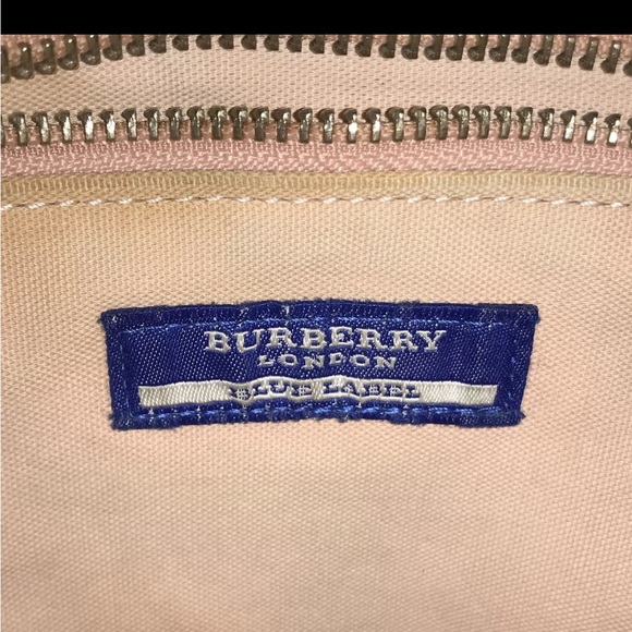 *low start* Burberry blue label canvas check multicolor tote bag - Picture 16 of 17